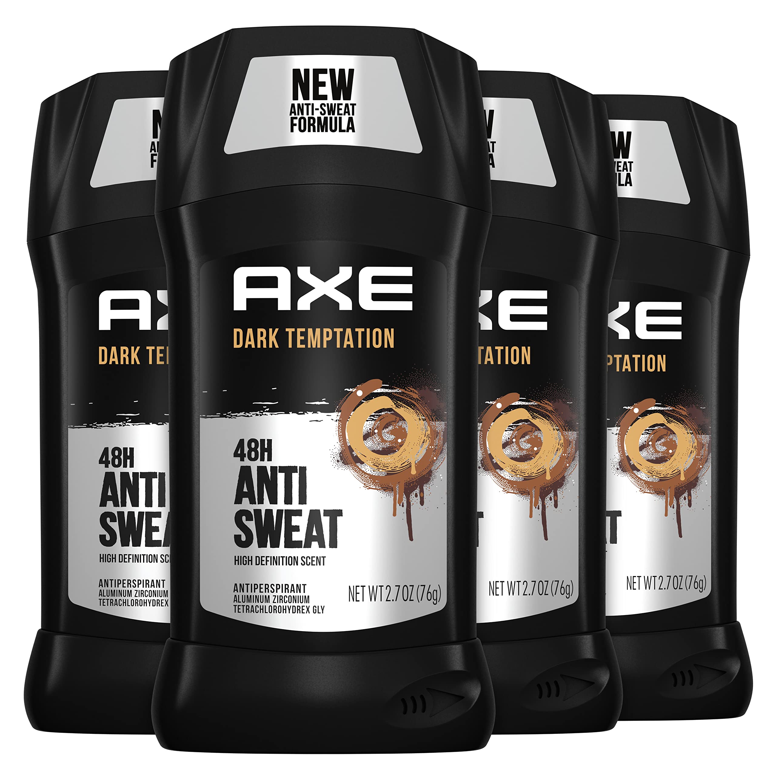 AXE Tentación Oscura desodorante en barra para hombres, frescura duradera.