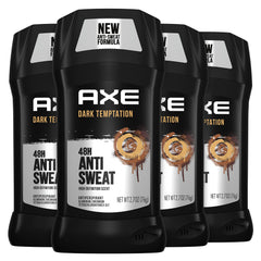 AXE Tentación Oscura desodorante en barra para hombres, frescura duradera.