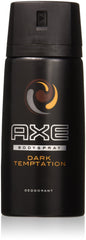 AXE Dark Temptation, botella de 150 ml, desodorante en spray para frescura diaria.