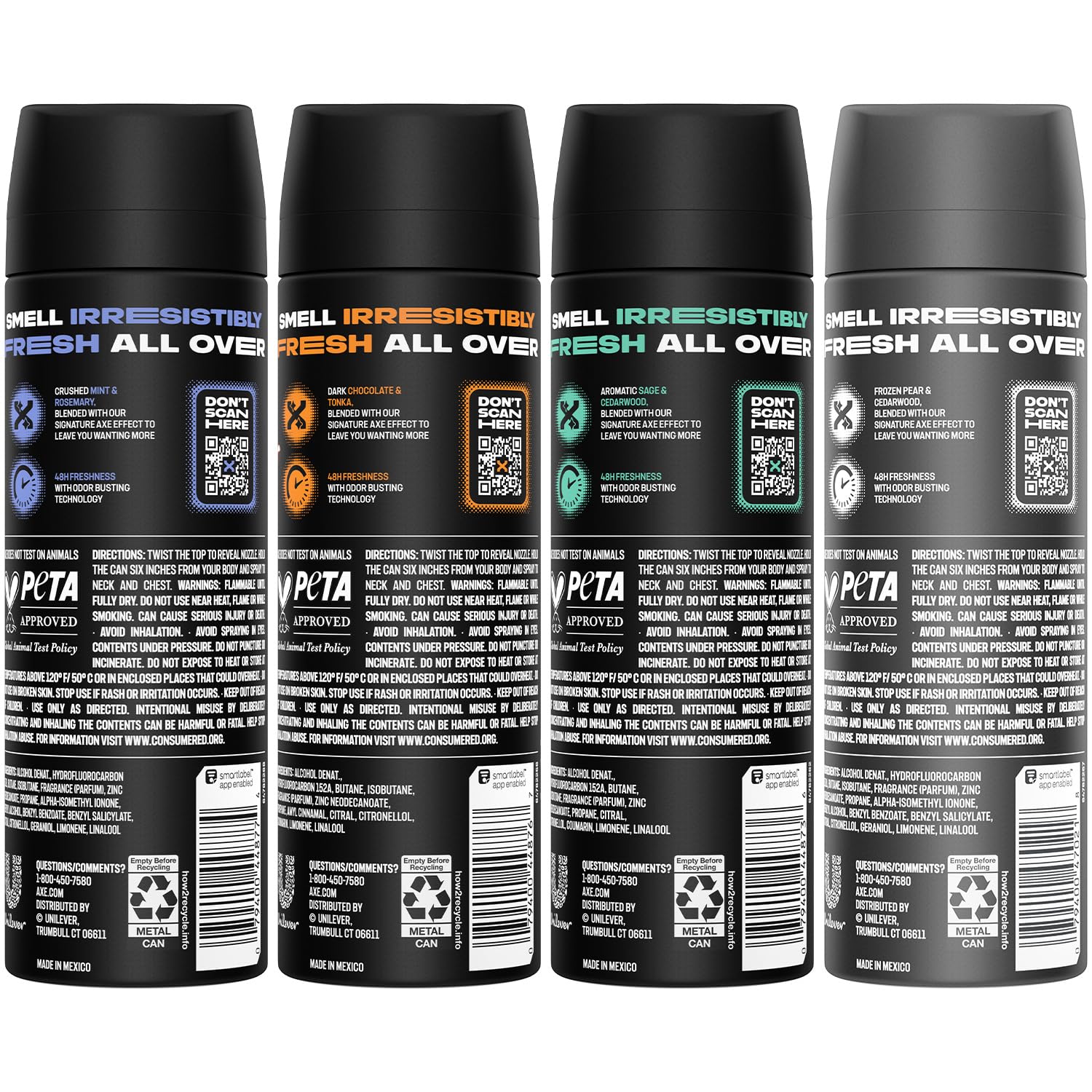 AXE desodorante corporal XL Black con sensación fresca y duradera