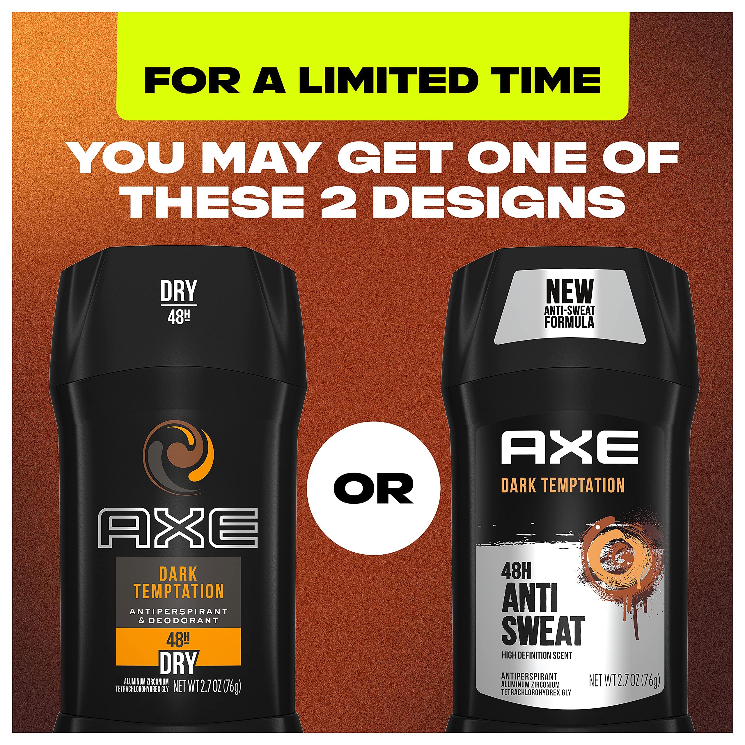 AXE Dark Temptation nota de chocolate caliente y especias.