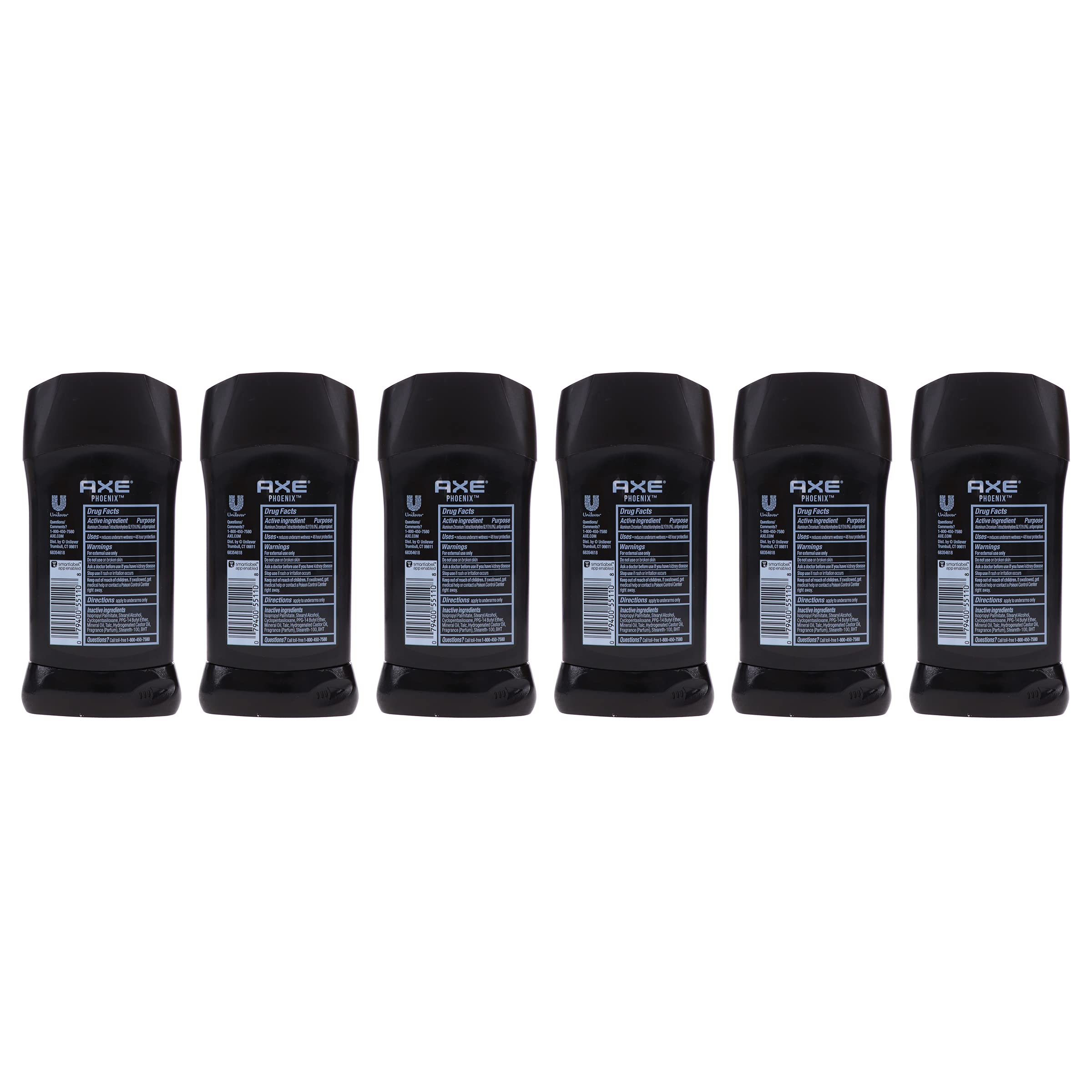 AXE Phoenix stick glide demonstrates quick-dry application with no white residue.