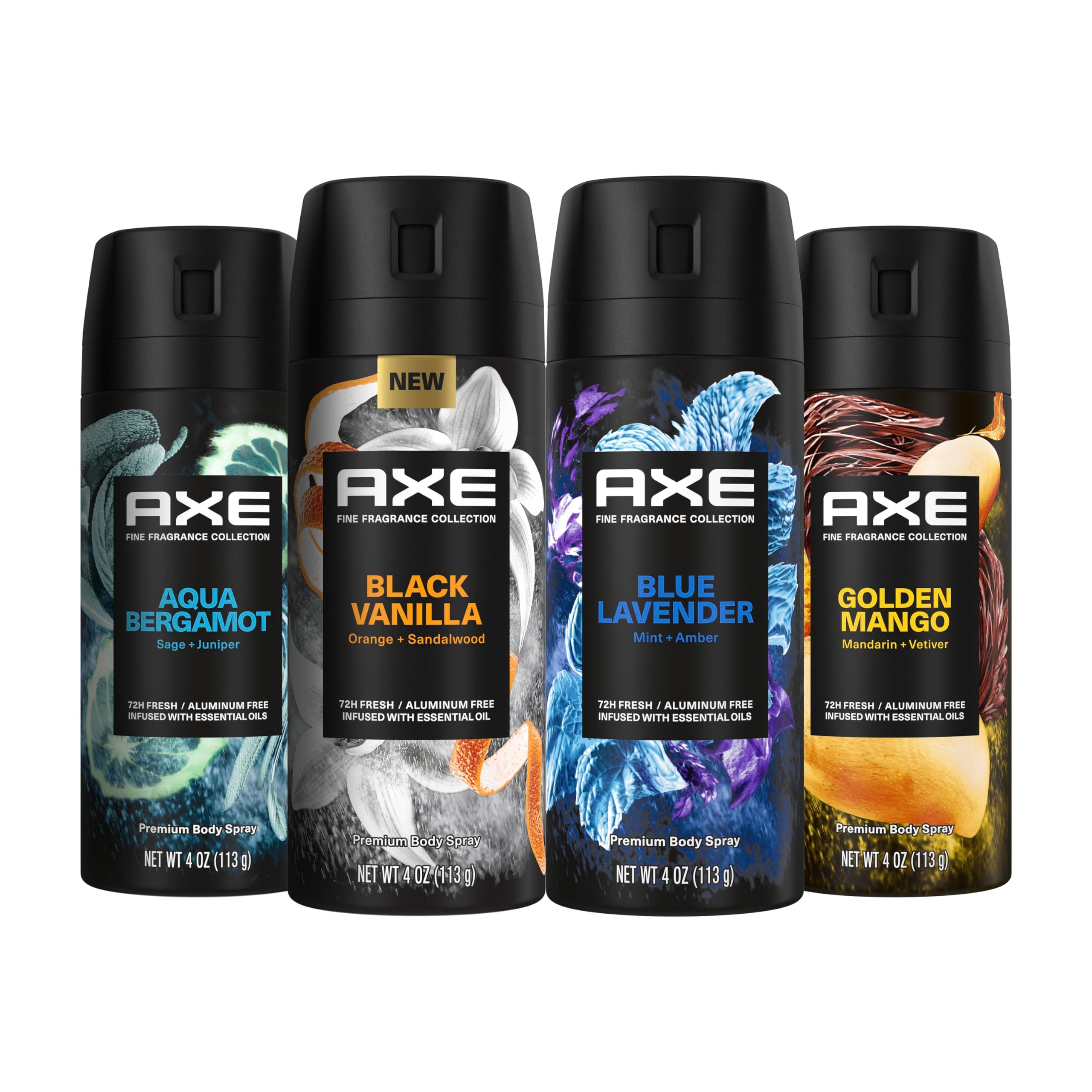 AXE Fine Fragrance Lavanda Azul: lata de spray para frescura duradera.