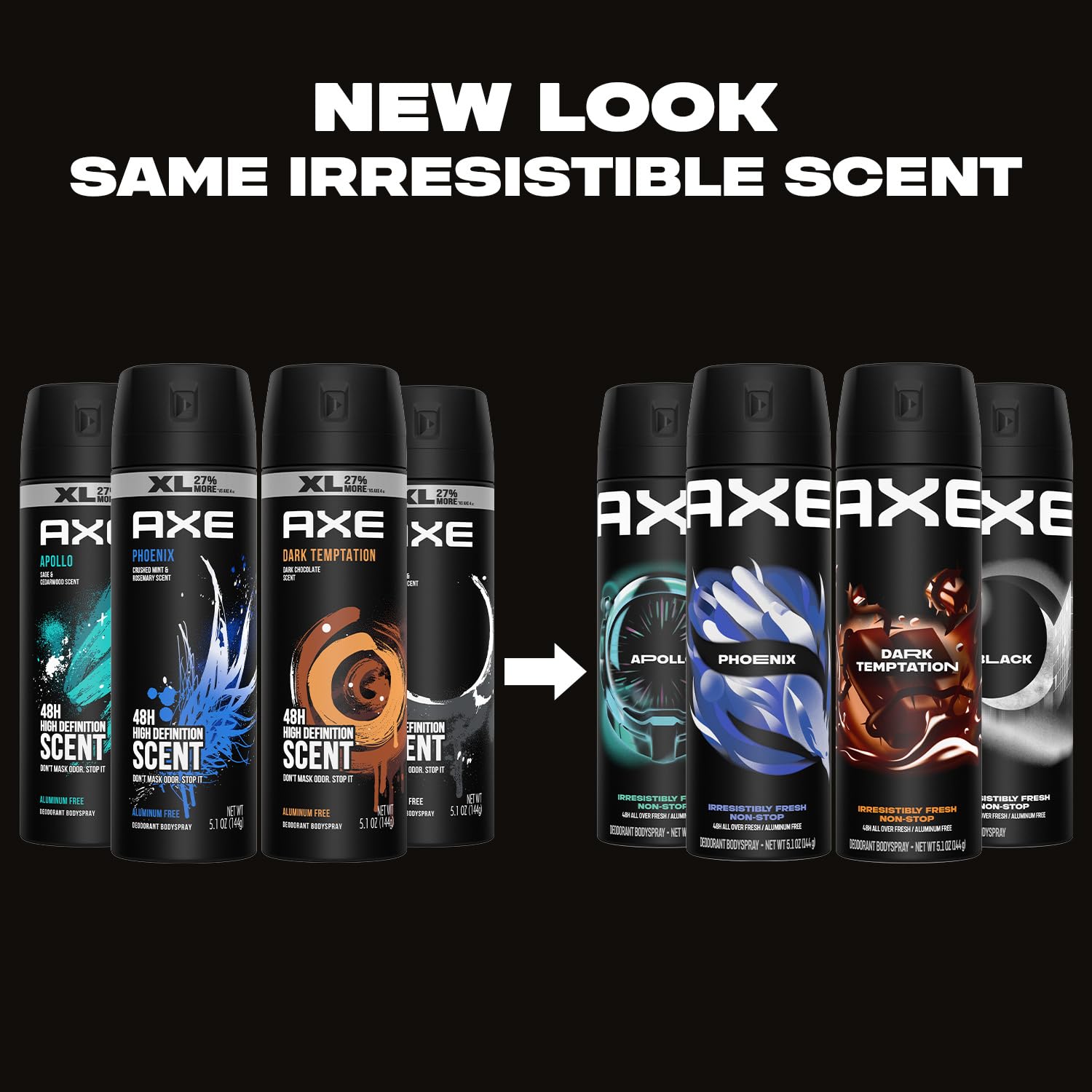 Empaque XL de AXE, compacto y práctico para viajar