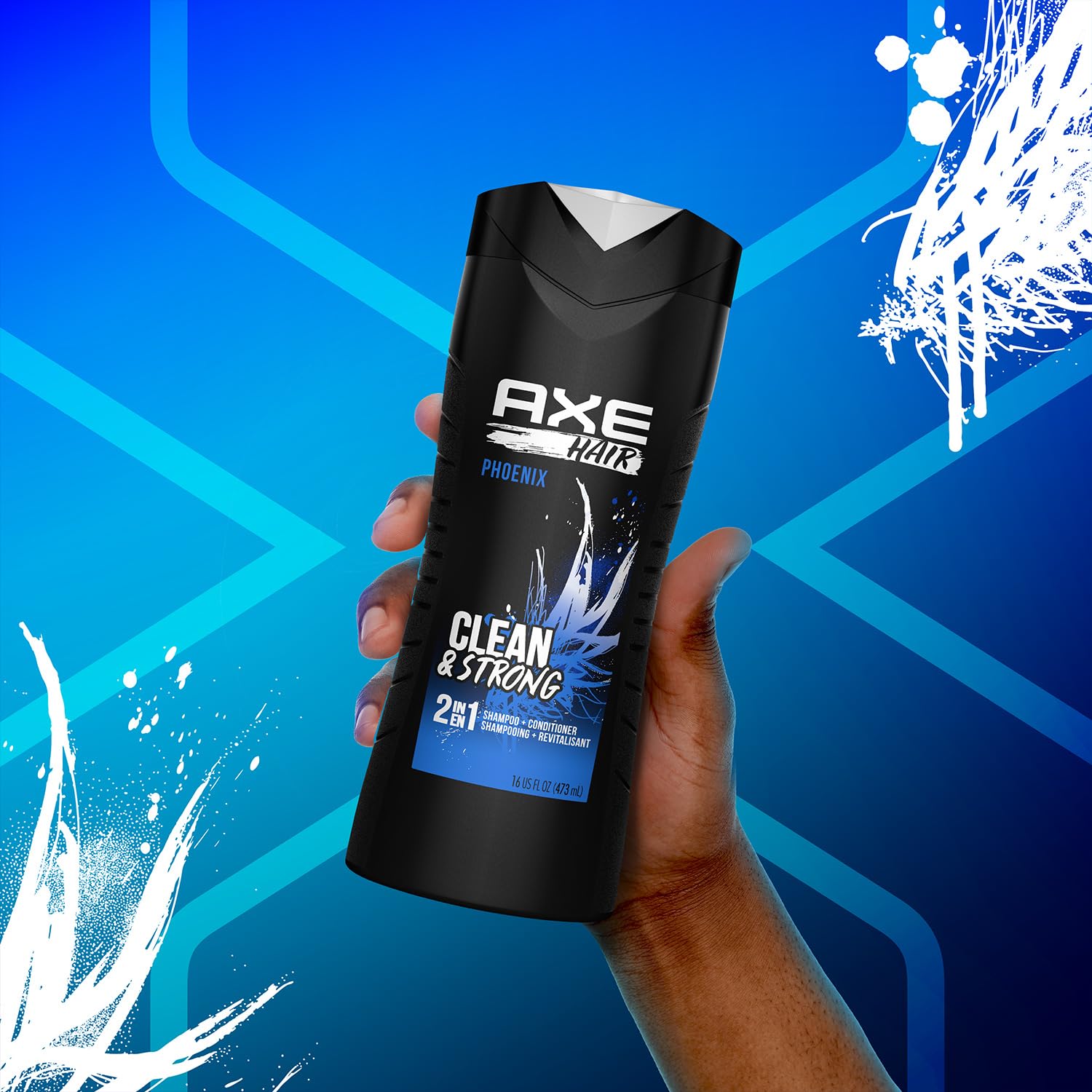 AXE Phoenix fragancia vigorizante y duradera, ideal para gimnasio y trabajo.