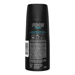 AXE Phoenix notas de madera y fruto para una presencia duradera.