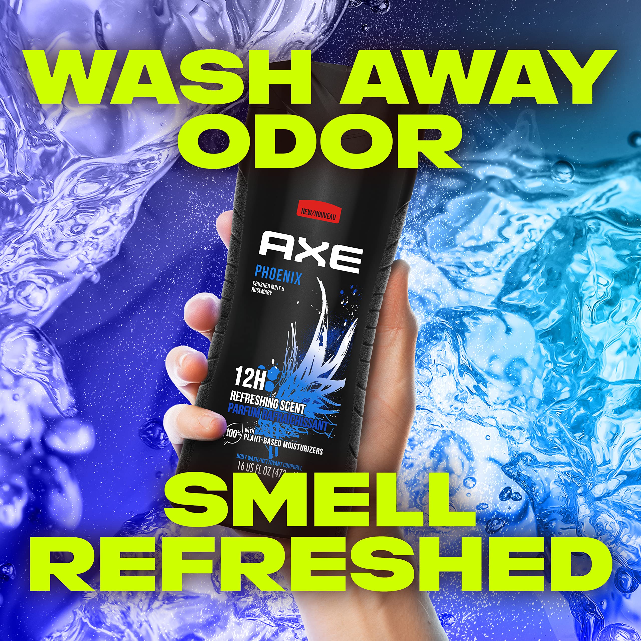 AXE Phoenix fórmula sin parabenos para una experiencia agradable.