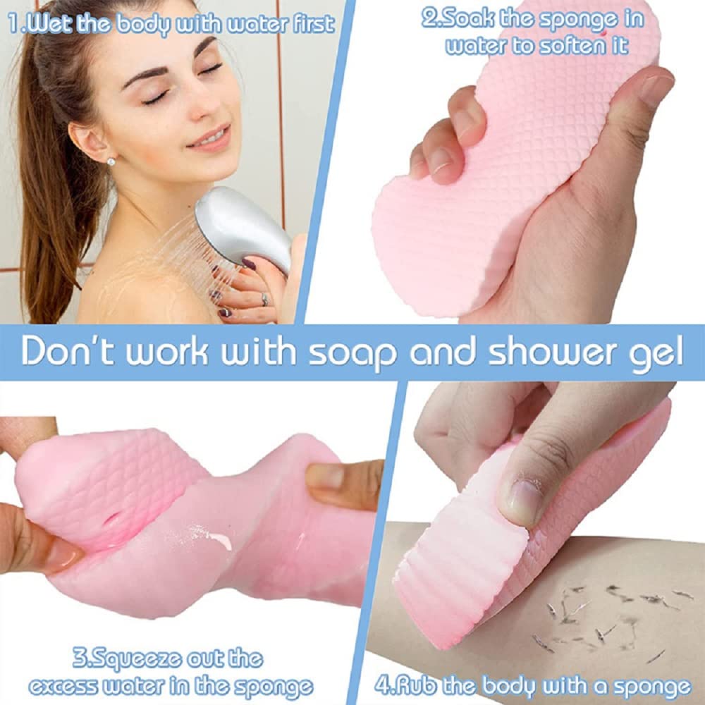 Esponja exfoliante Axnzp para uso familiar en adultos y niños