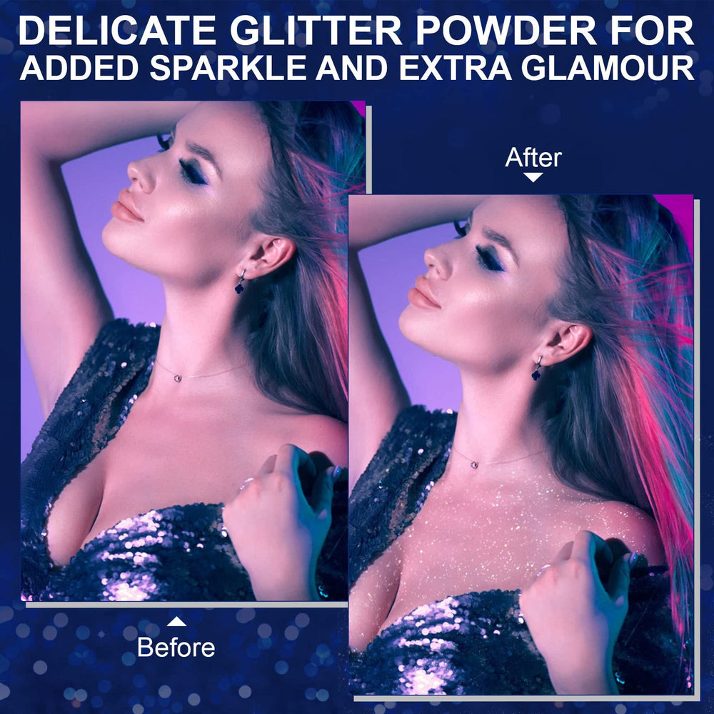 Axnzp Spray Brillo Rostro: resplandor suave para eventos nocturnos