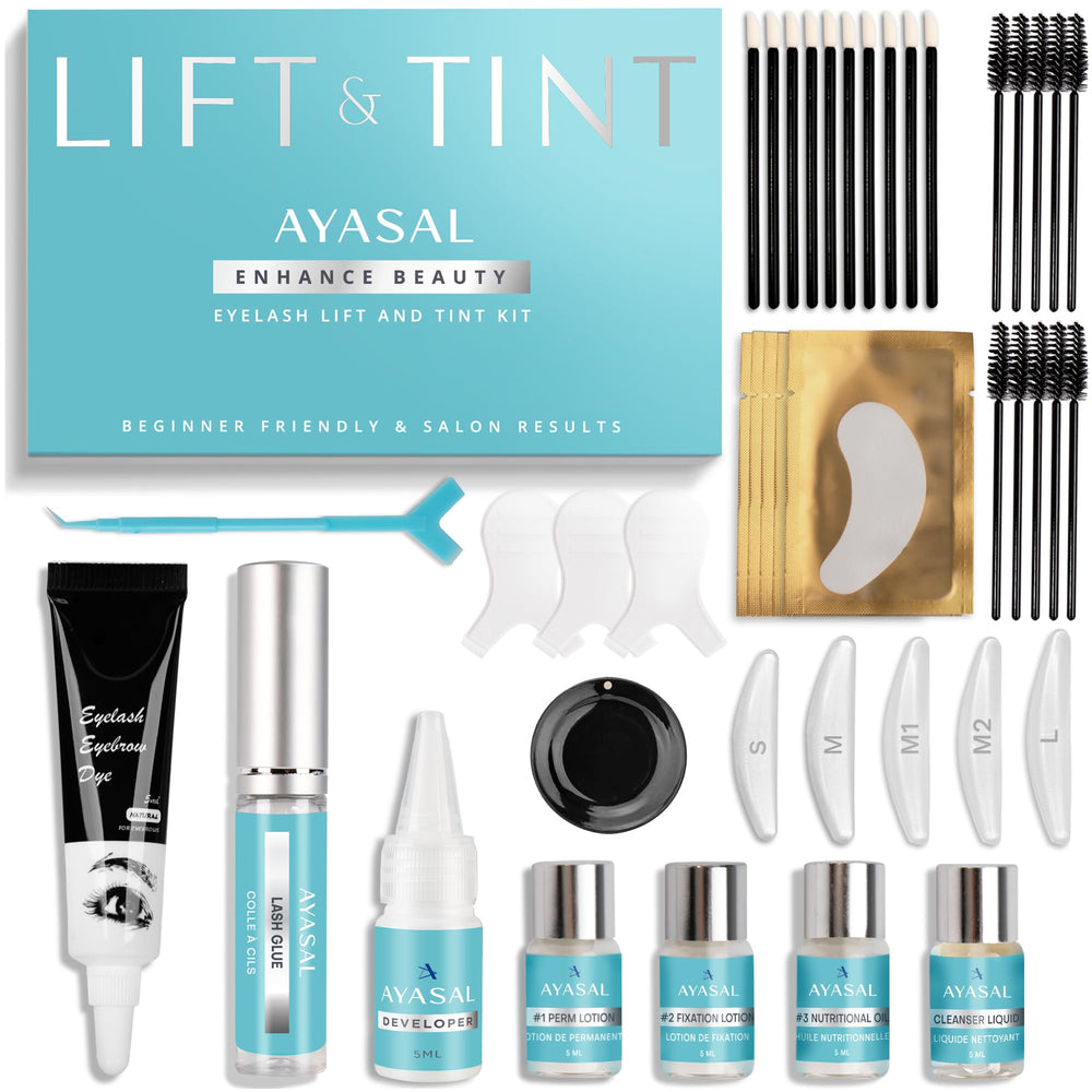AYASAL kit elevación pestañas con instrucciones claras para uso seguro en casa