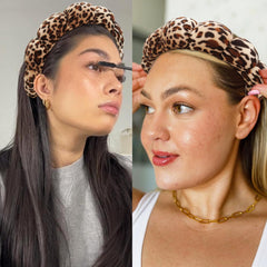 Banda para la cabeza Ayesha Spa para lavado de rostro, evita que el cabello estorbe.