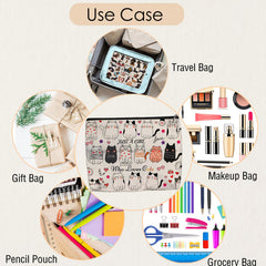 Aypvora bolsa maquillaje tamaño 24x18 cm, espaciosa para pinceles y cosméticos.