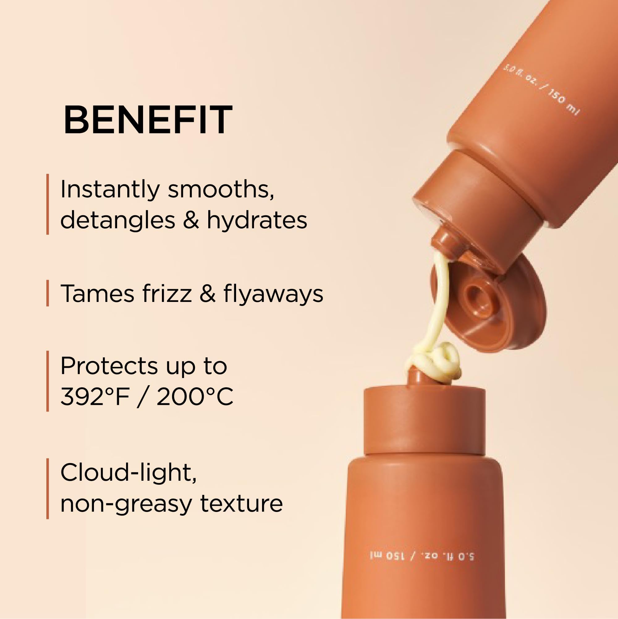 AYUNCHE Enrich Bonding Crema sin enjuague, control del frizz para un acabado más suave.