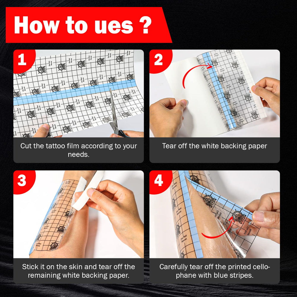 AZEN cobertura de tatuaje impermeable, ayuda a mantener color y forma.