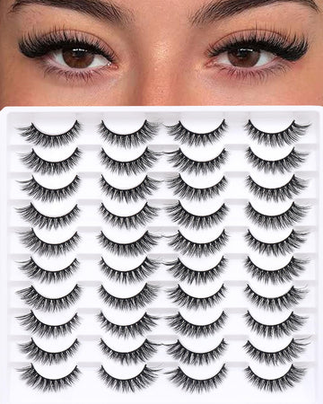 Pestañas postizas Azenlo 20-061 con textura natural para mirada realista