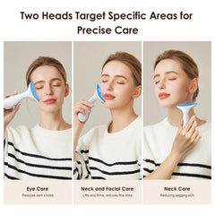 AZMAVO Masajeador Facial Modos de masaje para relajar y favorecer la absorción.