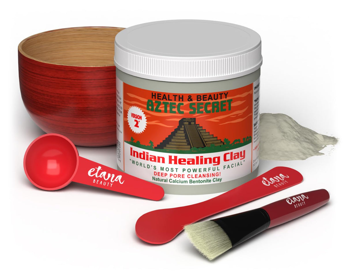 Aztec Secret Arcilla India en envase para limpieza de poros.