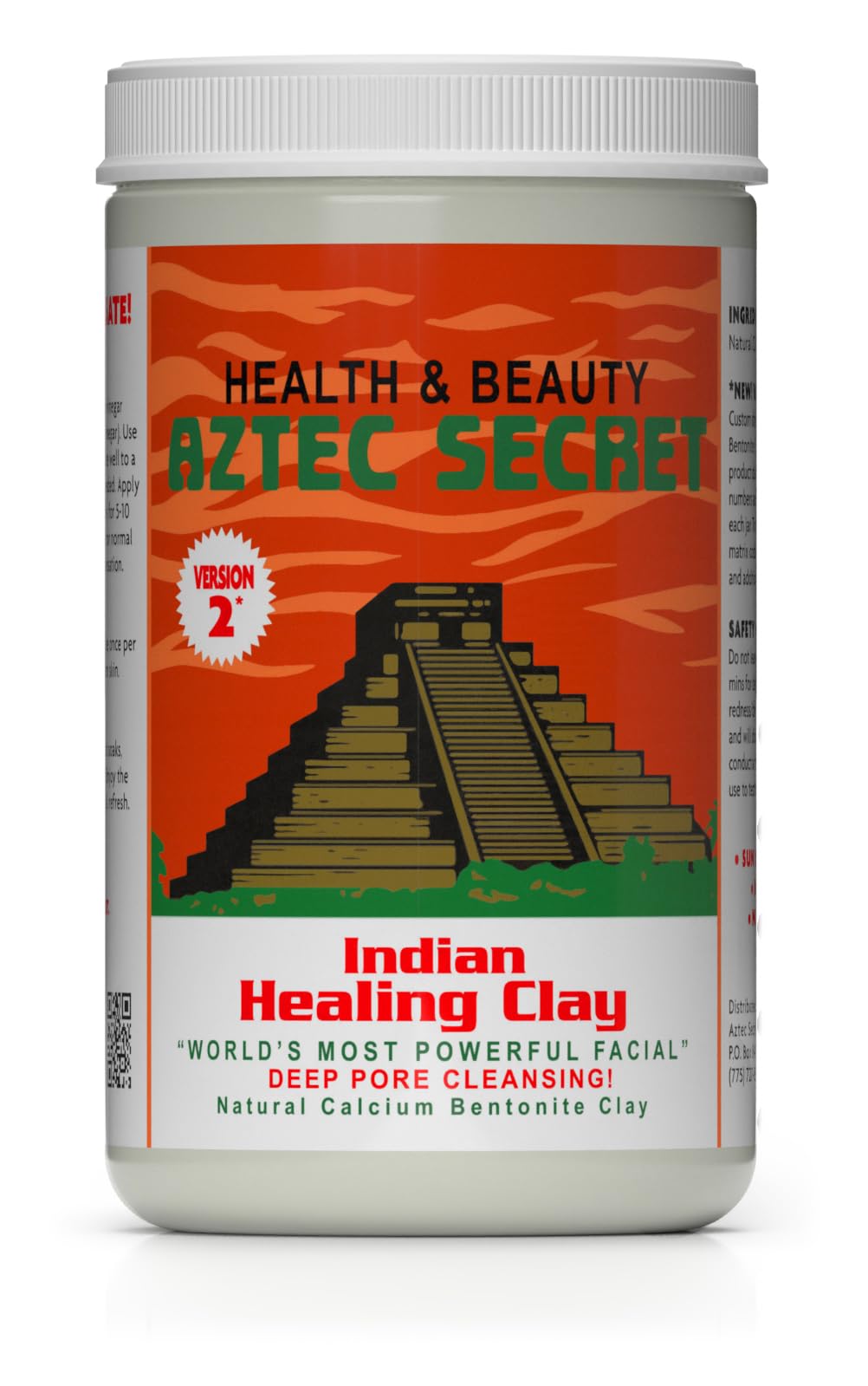Arcilla Indian Healing Clay de Aztec Secret en tarro para limpieza de poros