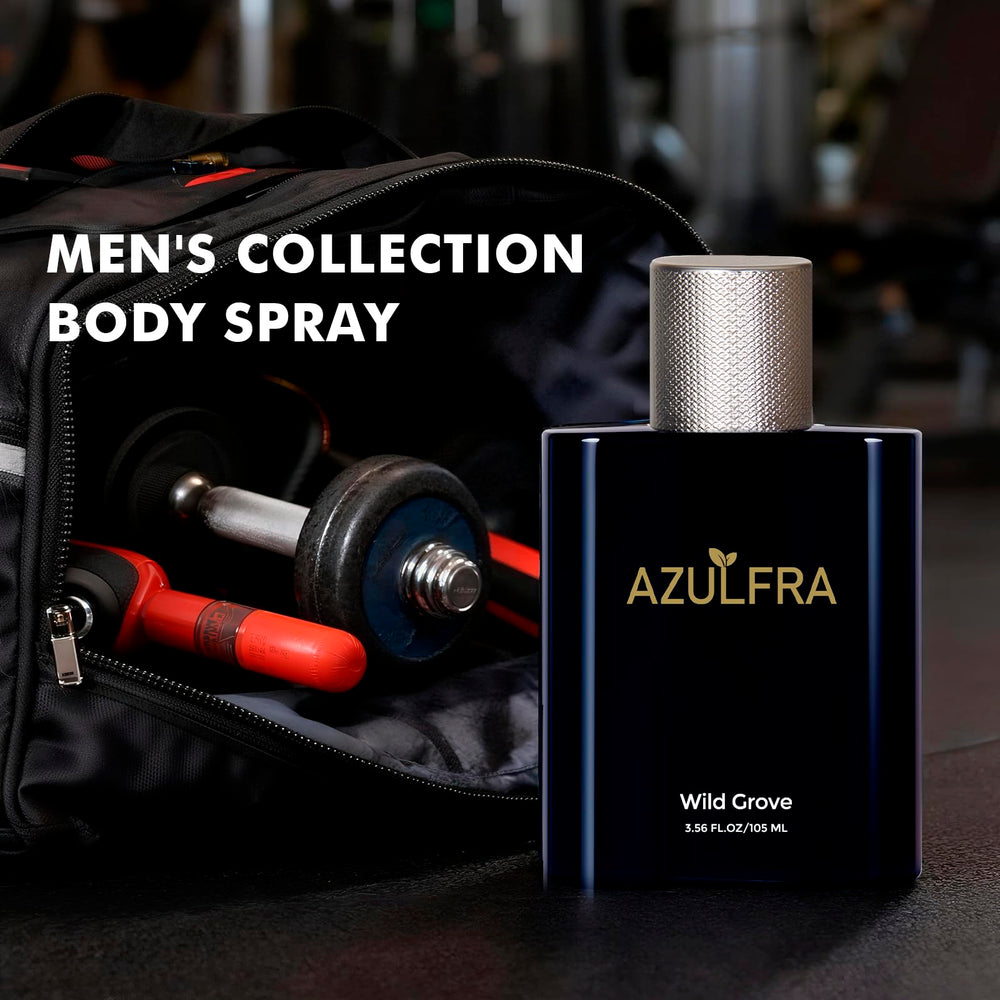 Azulfra desodorante corporal; regalo ideal para él, combinando sofisticación y frescura.