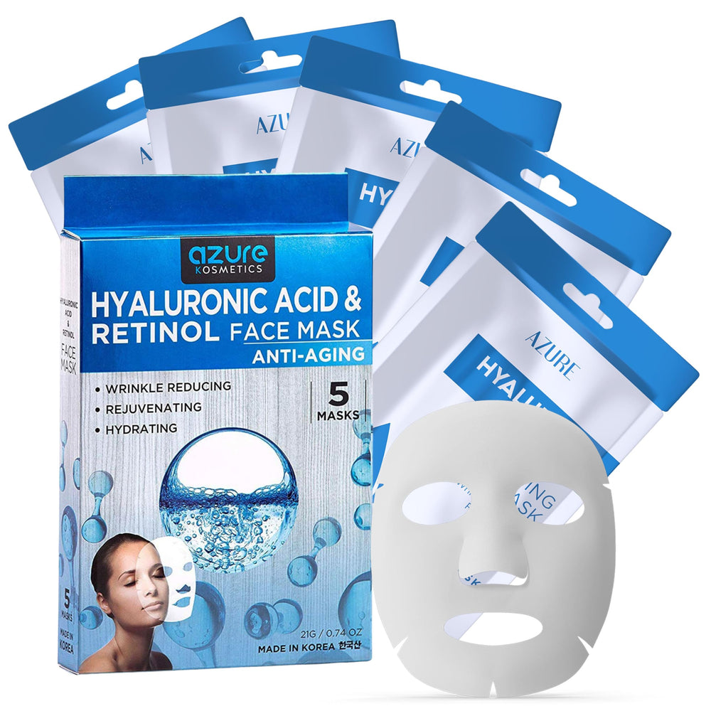 Azure Cosmetics mascarilla facial hialurónico y retinol para hidratar y suavizar líneas