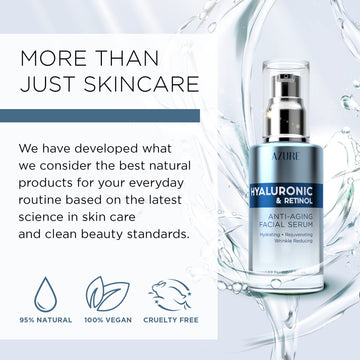 Ritual facial con gua sha y serum hialuronico de Azure Cosmetics.