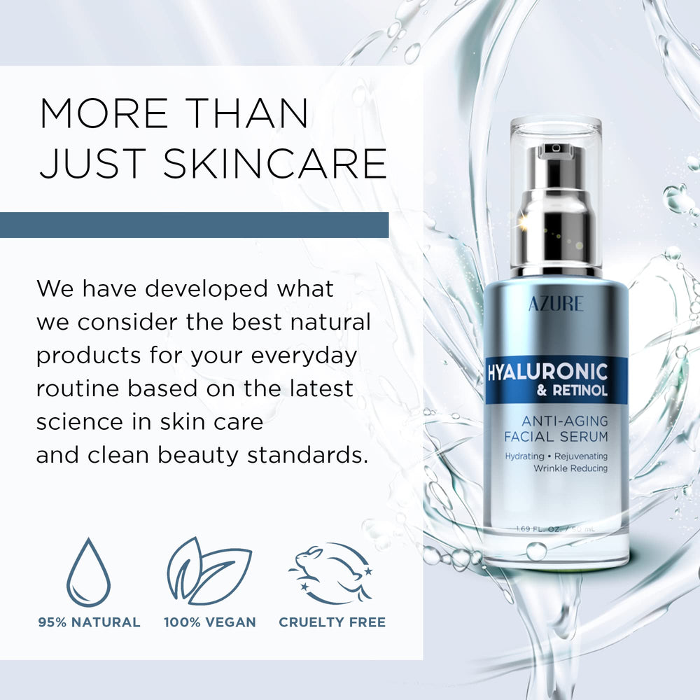 Ritual facial con gua sha y serum hialuronico de Azure Cosmetics.