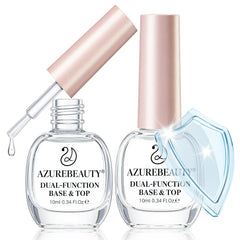 AZUREBEAUTY base y capa transparente para uñas, protección y brillo.