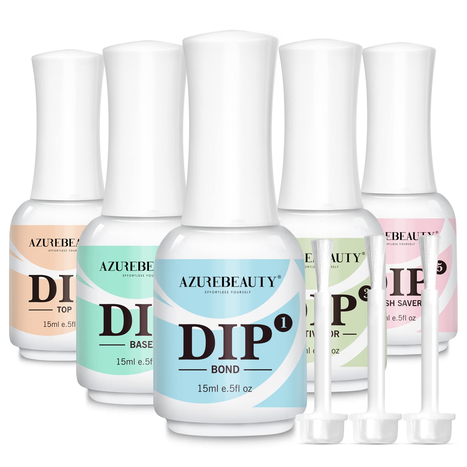 AZUREBEAUTY base para polvo de uñas 15ml: base suave y duradera.