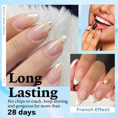 AZUREBEAUTY base dip para una aplicación suave y uniforme en uñas.
