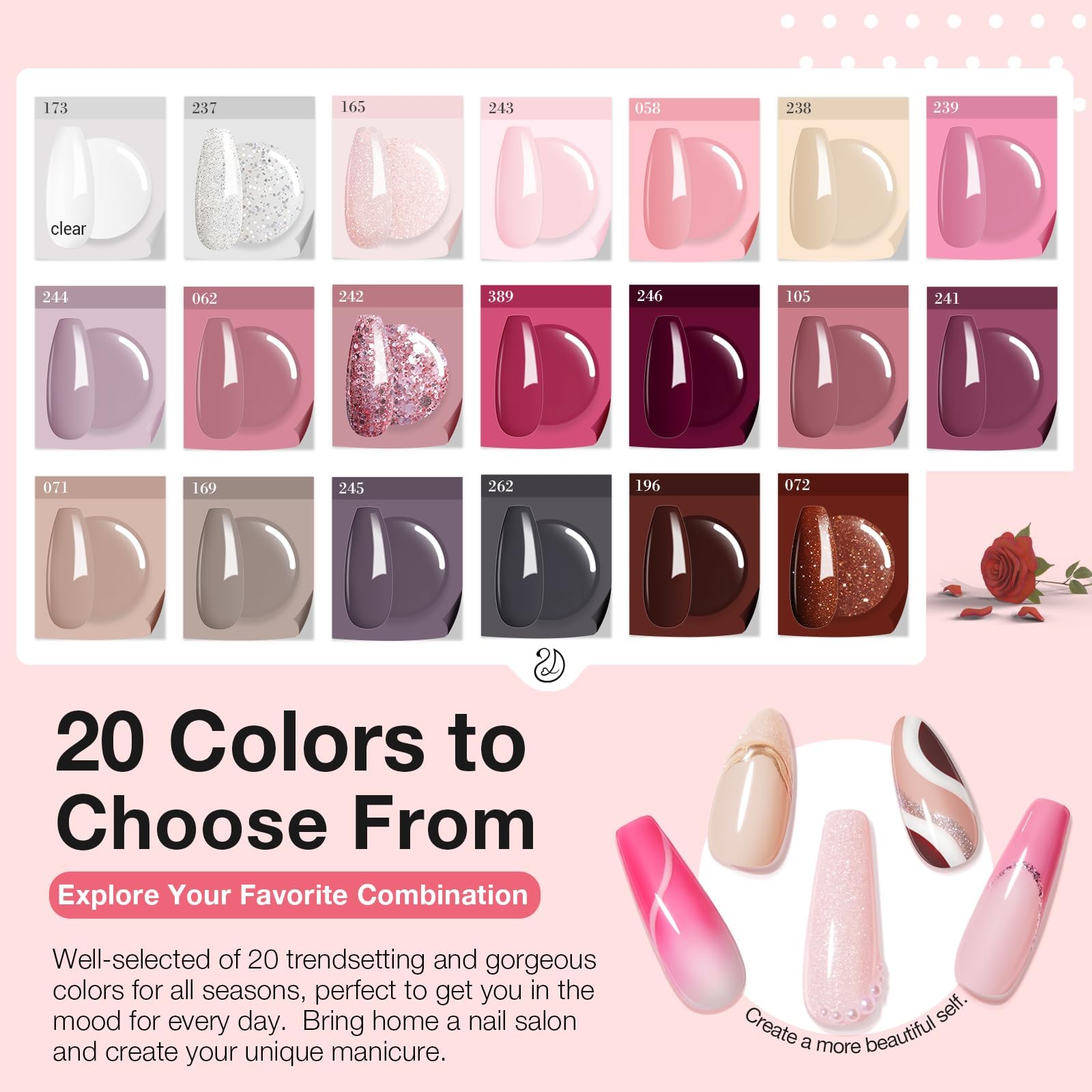 AZUREBEAUTY brocha dip uñas para aplicación precisa.