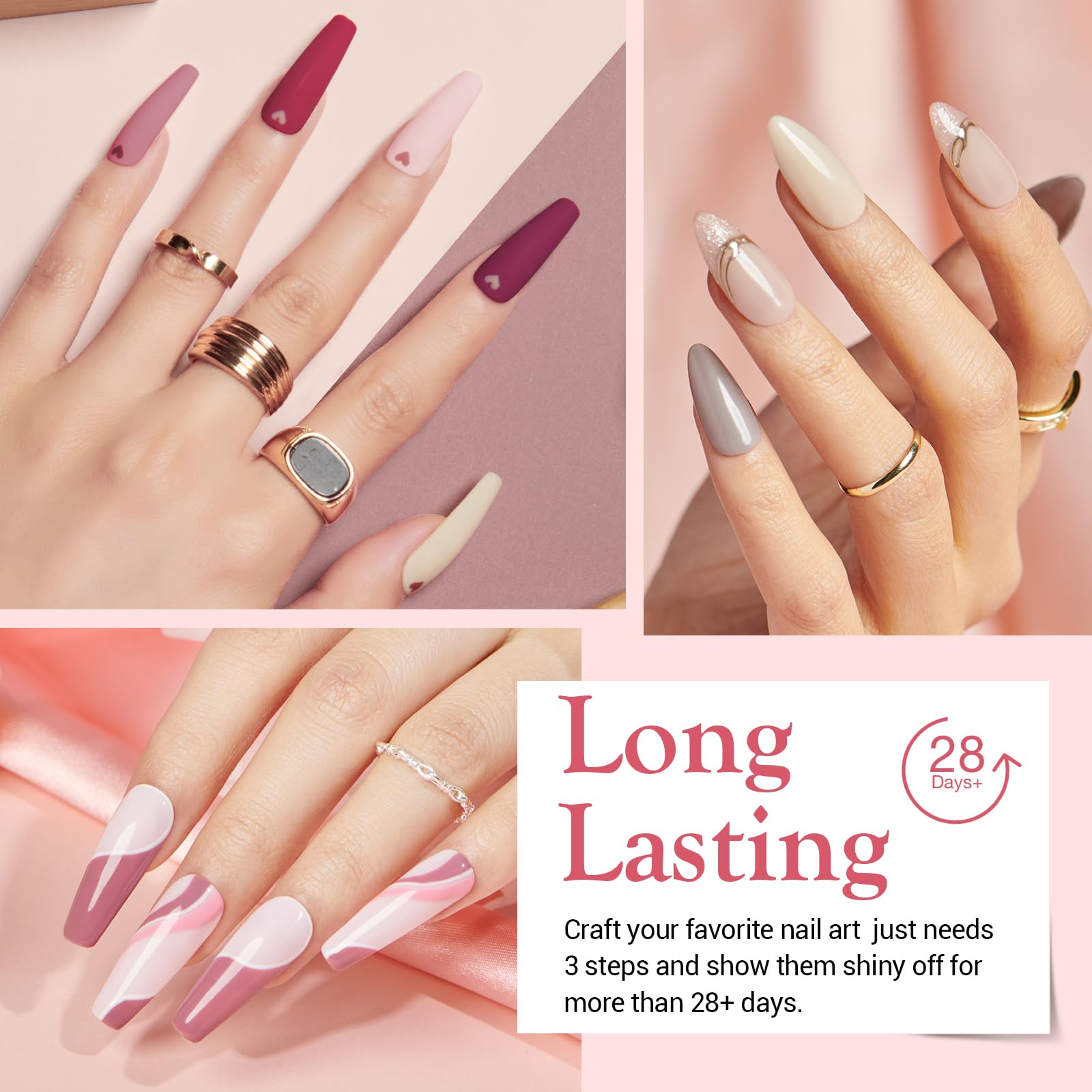 AZUREBEAUTY capa base dip uñas para adherencia uniforme.