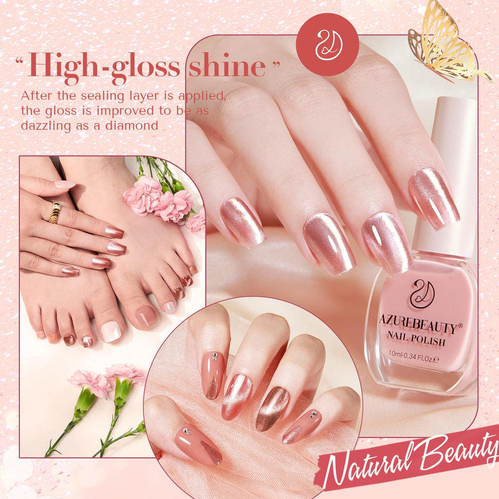 AZUREBEAUTY Capa Superior Brillo Alto, protege color y evita manchas.