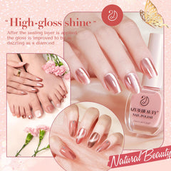 AZUREBEAUTY Capa Superior Brillo Alto, protege color y evita manchas.