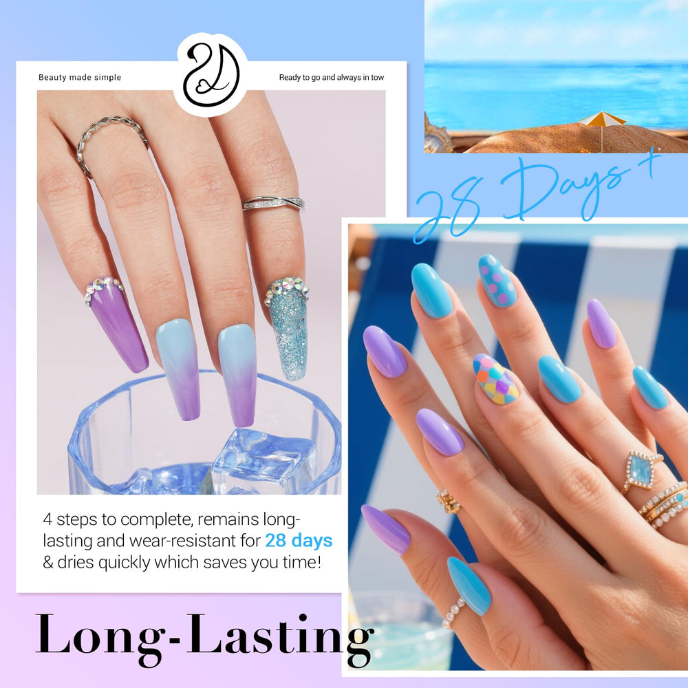 Conjunto de líquidos AZUREBEAUTY base, activador, capa superior y repuesto