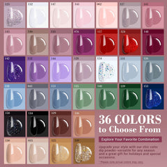 AZUREBEAUTY 36 couleurs dip, palette automne-hiver éclatante