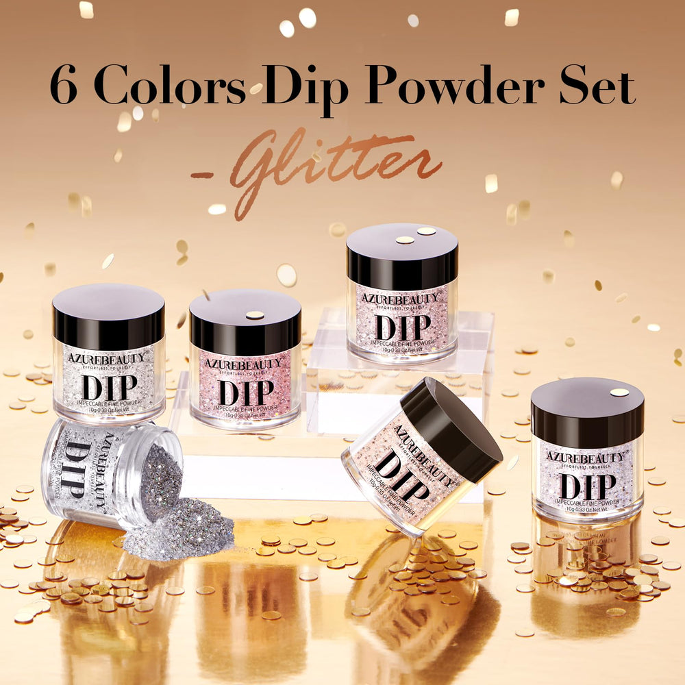 AZUREBEAUTY Dip Powder Arte en Uñas para acabado deslumbrante