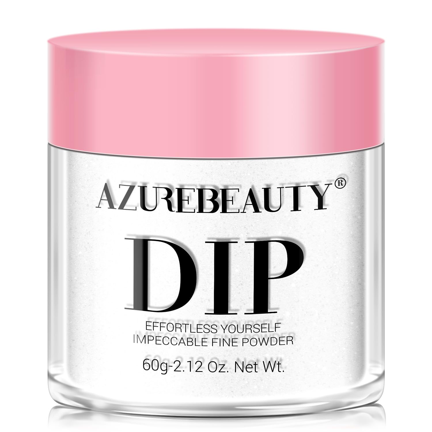AZUREBEAUTY polvos de inmersión claros 60 g en botella, acabado natural y duradero.