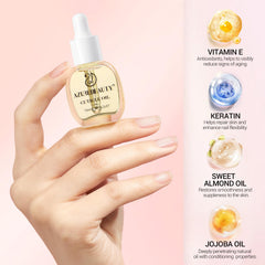AzureBeauty Cuticle Oil provides nourished comfort around the nail edges.