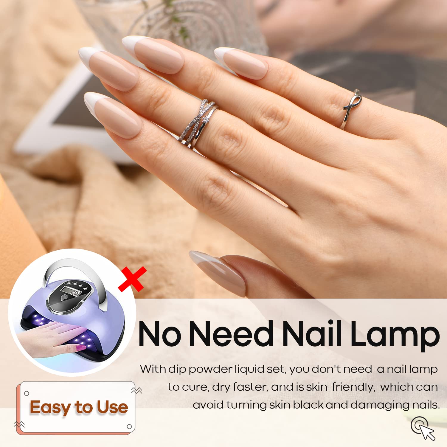 AzureBeauty Finished Nail Look showcases glossy, professional results at home.