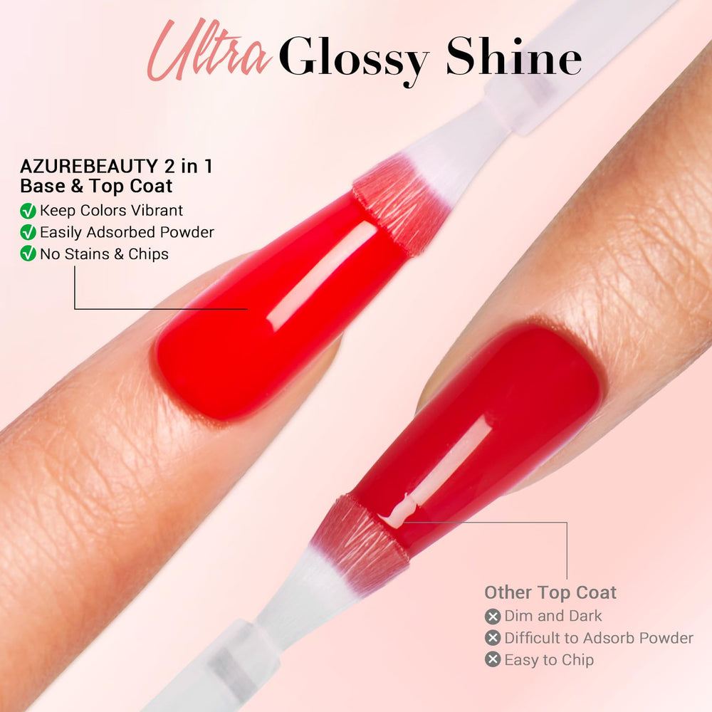 AzureBeauty Replacement Brushes ensure precise application during DIY nail care.