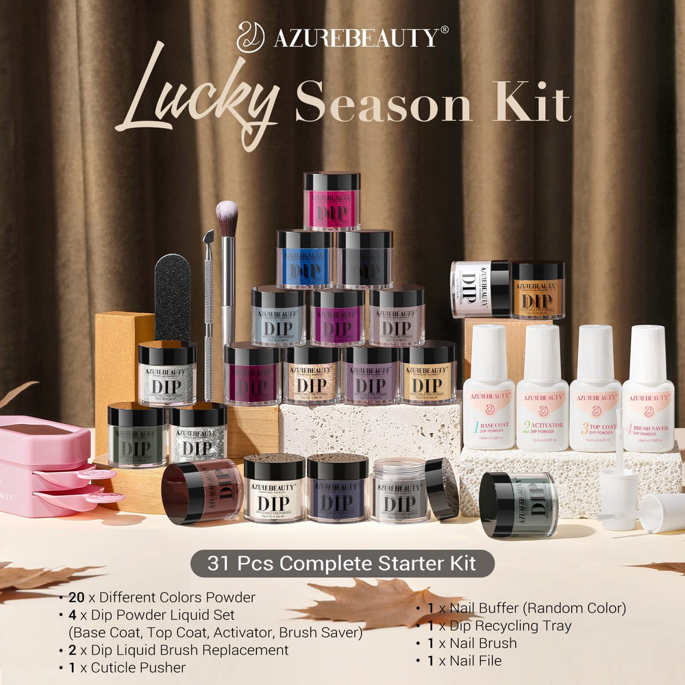 AZUREBEAUTY tonos otoño-invierno con acabado elegante para uñas.