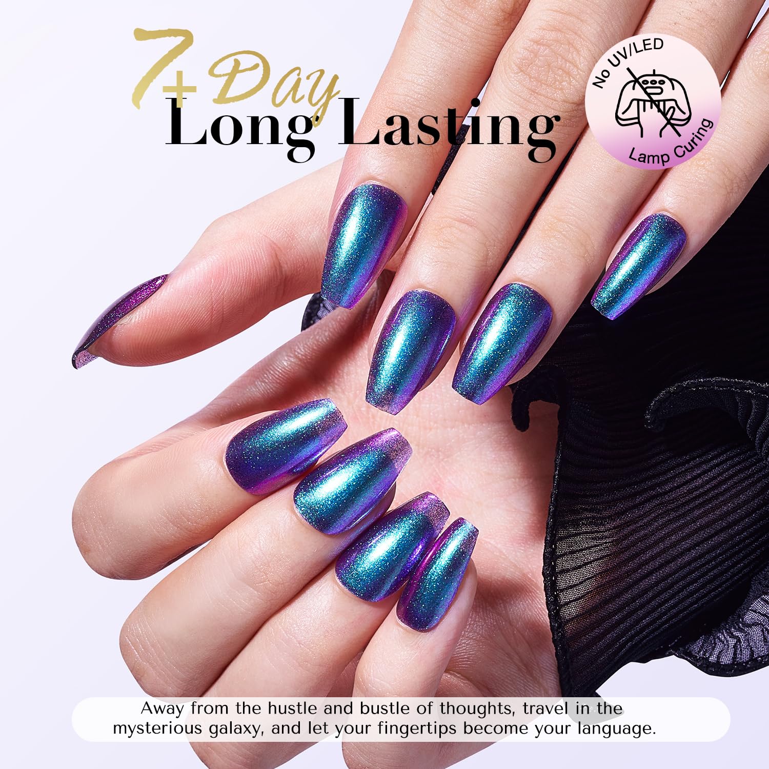 Acabado de alto brillo de AZUREBEAUTY que resalta colores y textura.