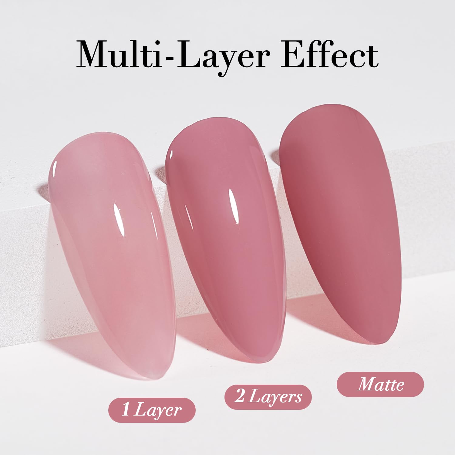 AZUREBEAUTY Esmalte Hazy Rose: capa adicional para mayor fijación