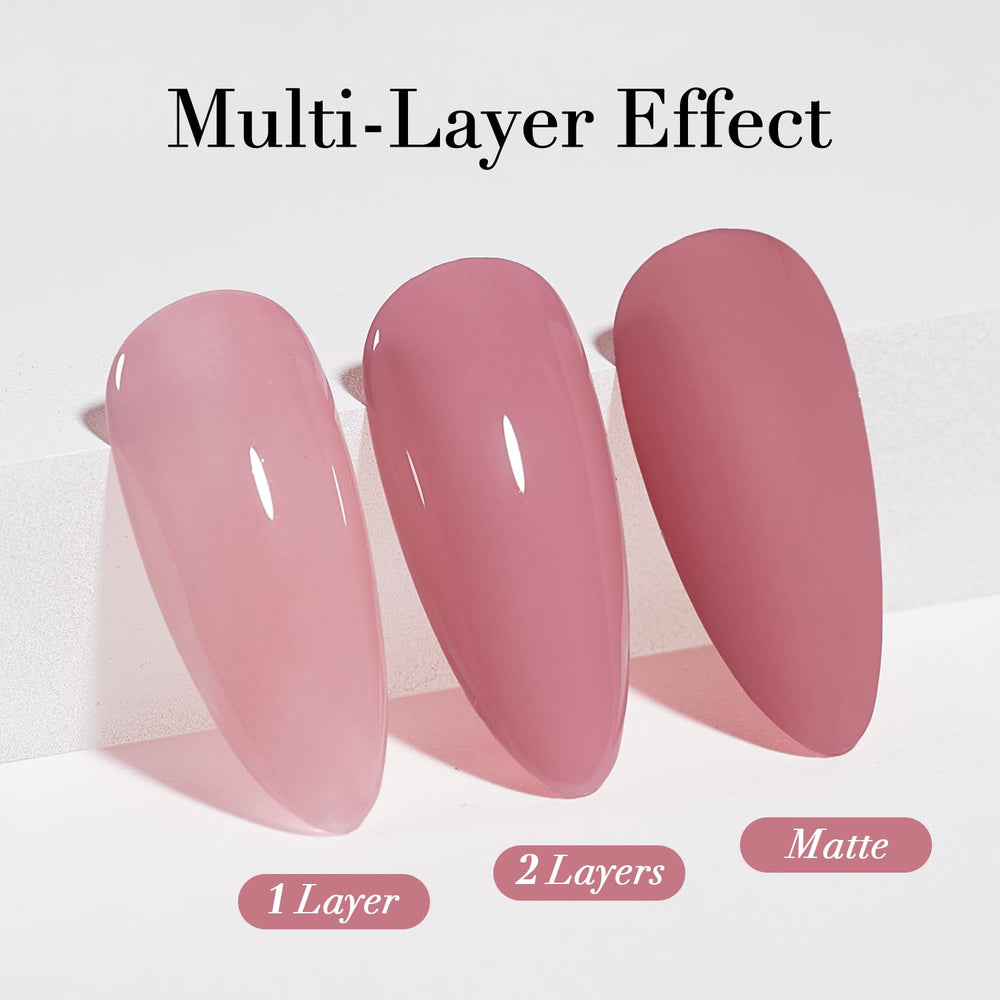 AZUREBEAUTY Esmalte Hazy Rose: capa adicional para mayor fijación