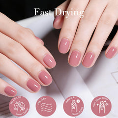AZUREBEAUTY Esmalte Hazy Rose: secado rápido en 90 segundos para retoques
