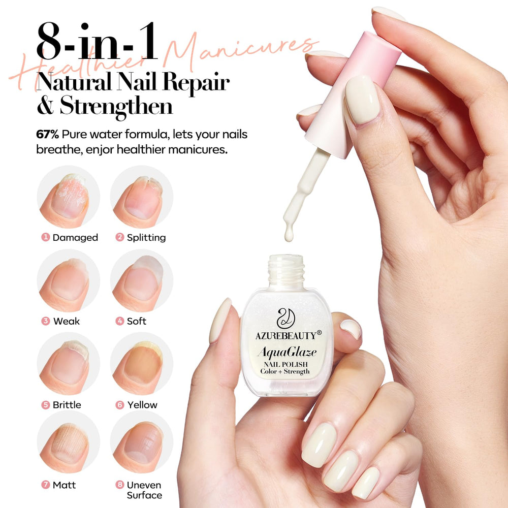 AZUREBEAUTY esmalte uñas fortaleza y crecimiento para uñas saludables.