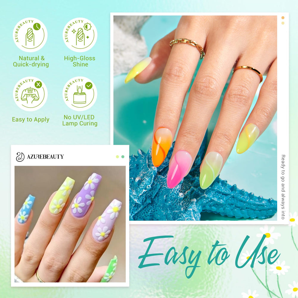 AZUREBEAUTY herramientas dip profesional con pincel empujador y lima para acabado profesional