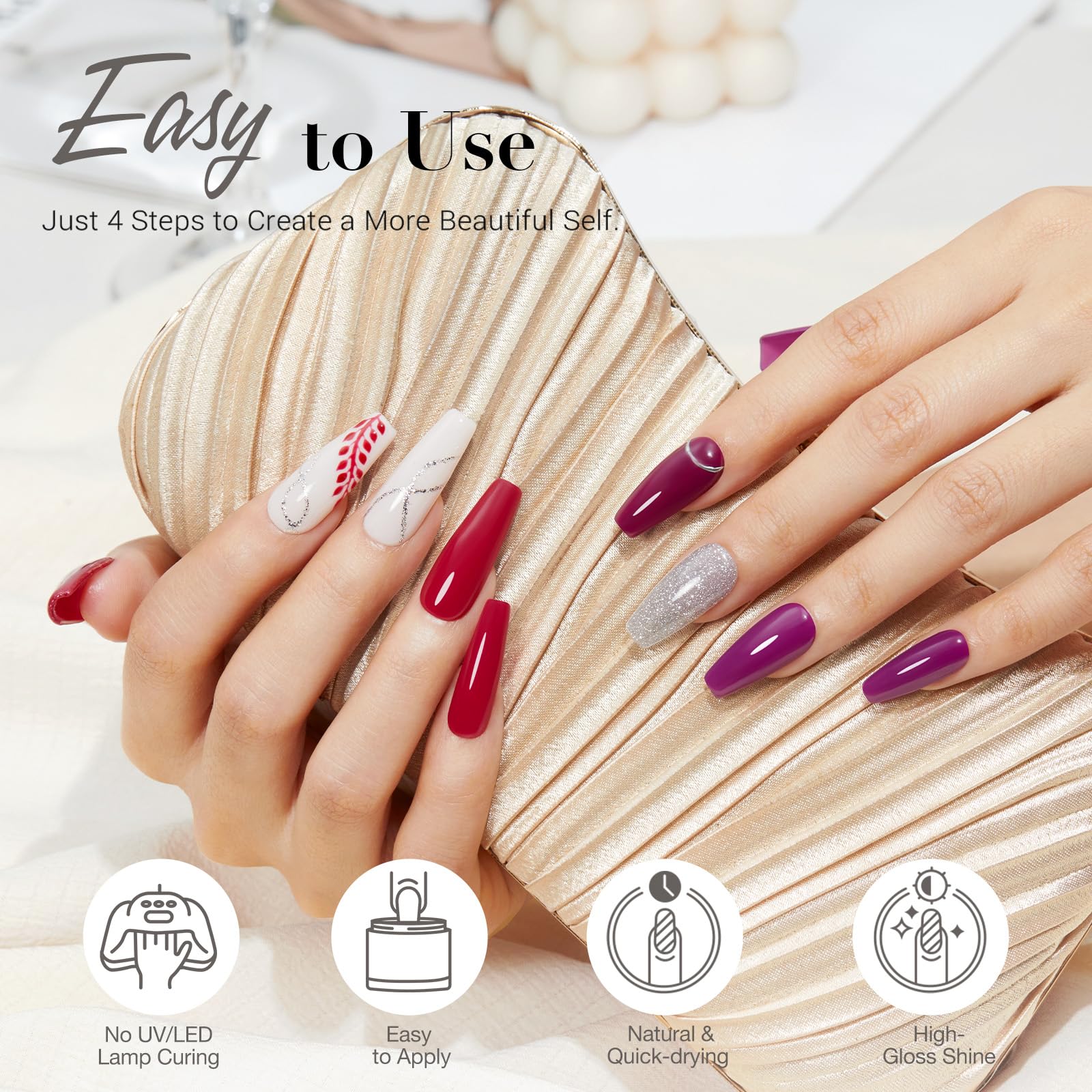 AZUREBEAUTY herramientas profesionales incluidas para manicura en casa.