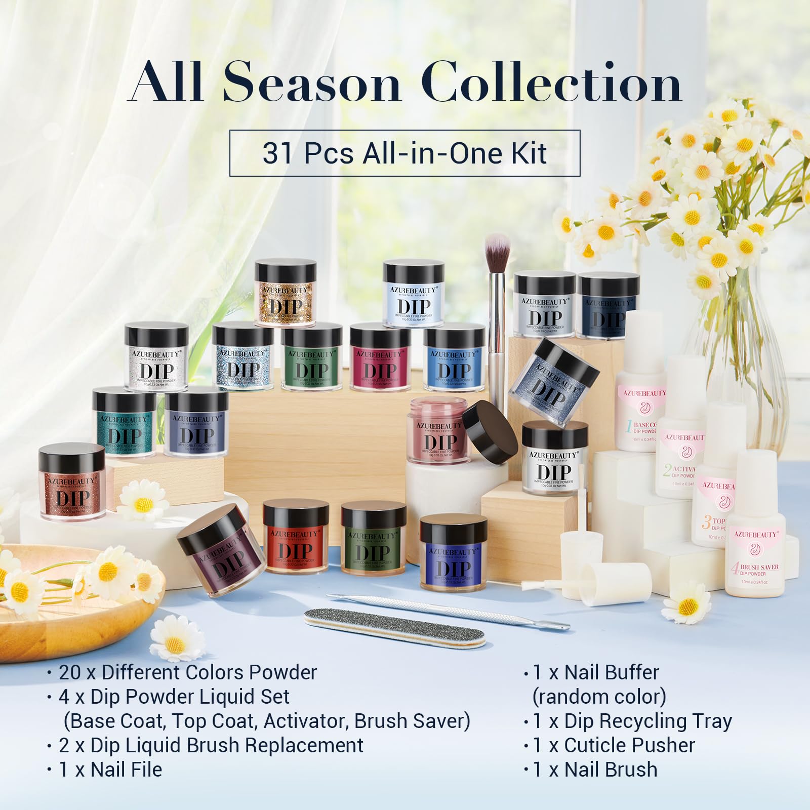 AZUREBEAUTY kit sans lampe facile pour debutants