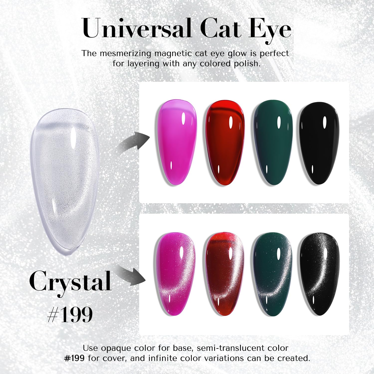 AZUREBEAUTY laca ojo de gato magnético para un efecto único
